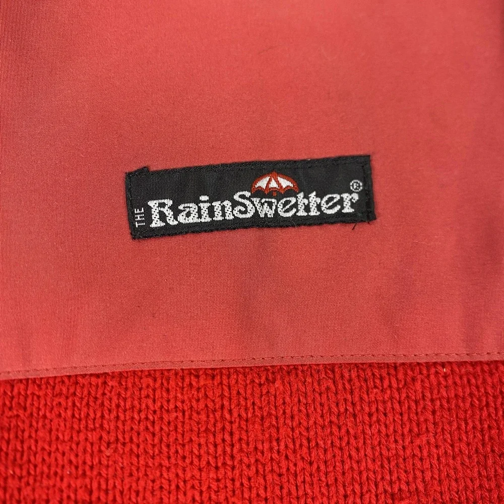 Vintage The RainSweater Sweater Mens Large Red Gull Lake Country Club Golf
